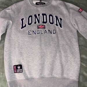 London England Gray Sweater